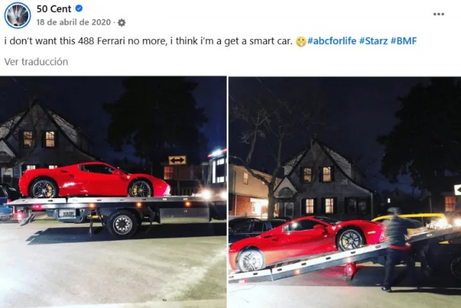 50 Cent kritizálta a Ferrariját, ezért tiltólistára tette a gyártó